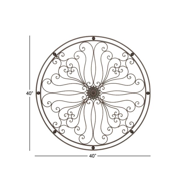 Fleur De Lis Living Metal Round Wall Décor & Reviews | Wayfair